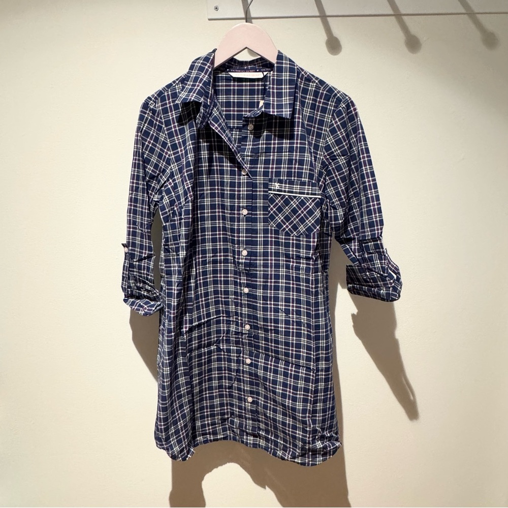 VICTORIA’S SECRET | NWT Cotton Nightgown Sleepshirt Plaid S